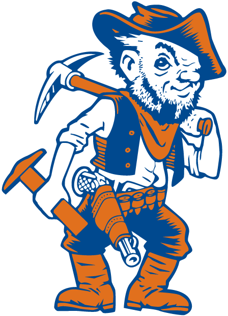 UTEP Miners 0-1991 Mascot Logo iron on transfers for T-shirts